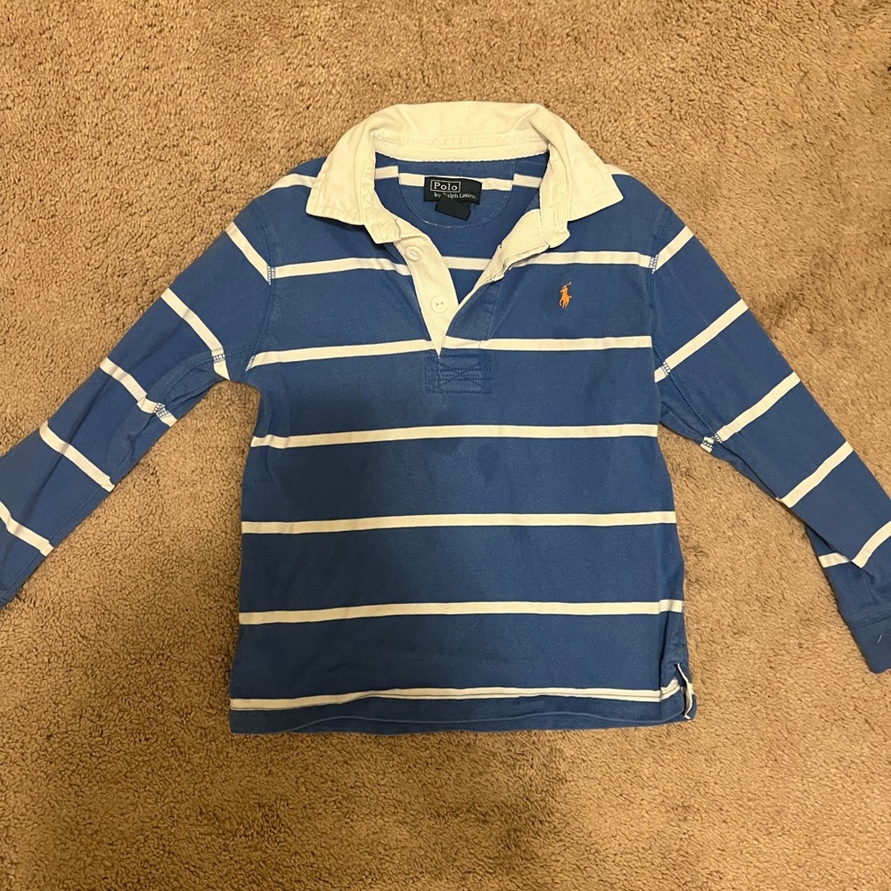 Size 5 Ralph Lauren Polo Boys Rugby Shirt